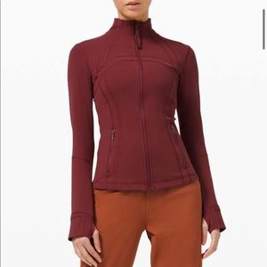 Lululemon Red Merlot Define Jacket Size 8 NWOT.